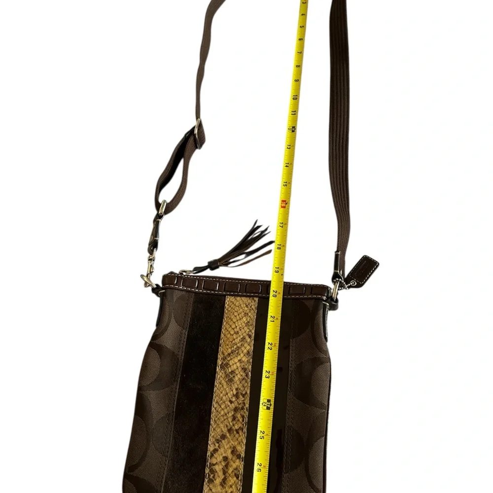 Vintage Coach Hampton Python Swingpack Crossbody - EUC